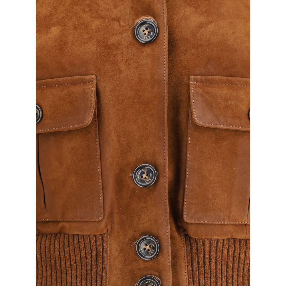 Valstar Braune Ziegenleder-Jacken und -Mantel